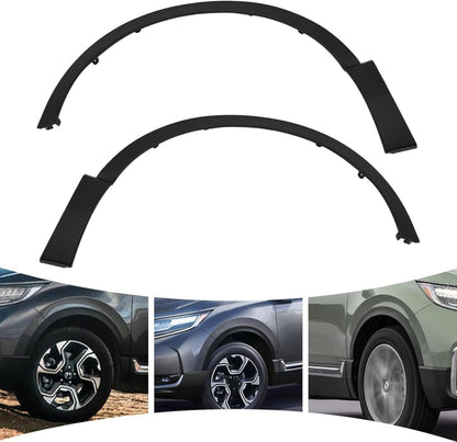 Solidspare Black Fender Trim Set For 2017-2022 Honda CR-V Front Driver and Passenger Side