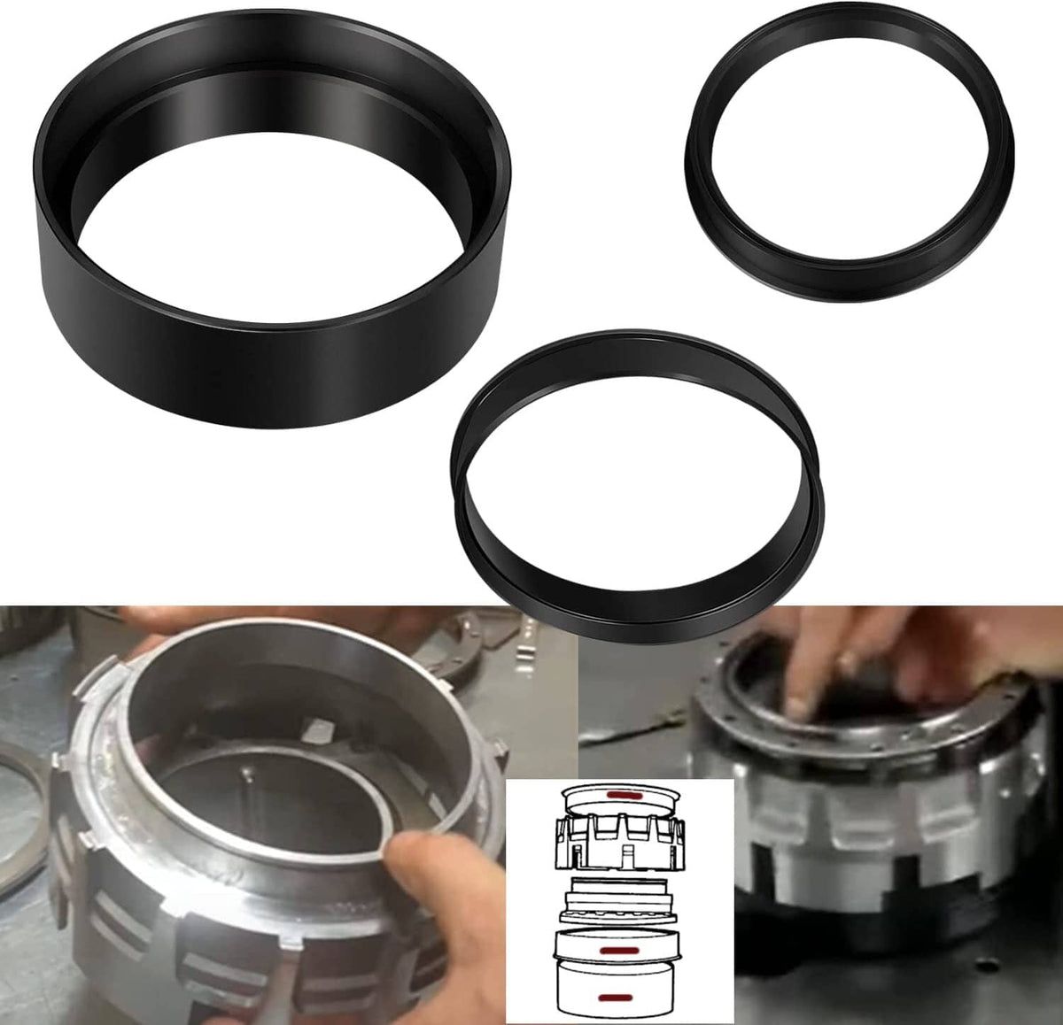 Solid Spare T-2926 4th Clutch Piston & Lip Seal Installer Protector Tool GM 4L80E J-38731