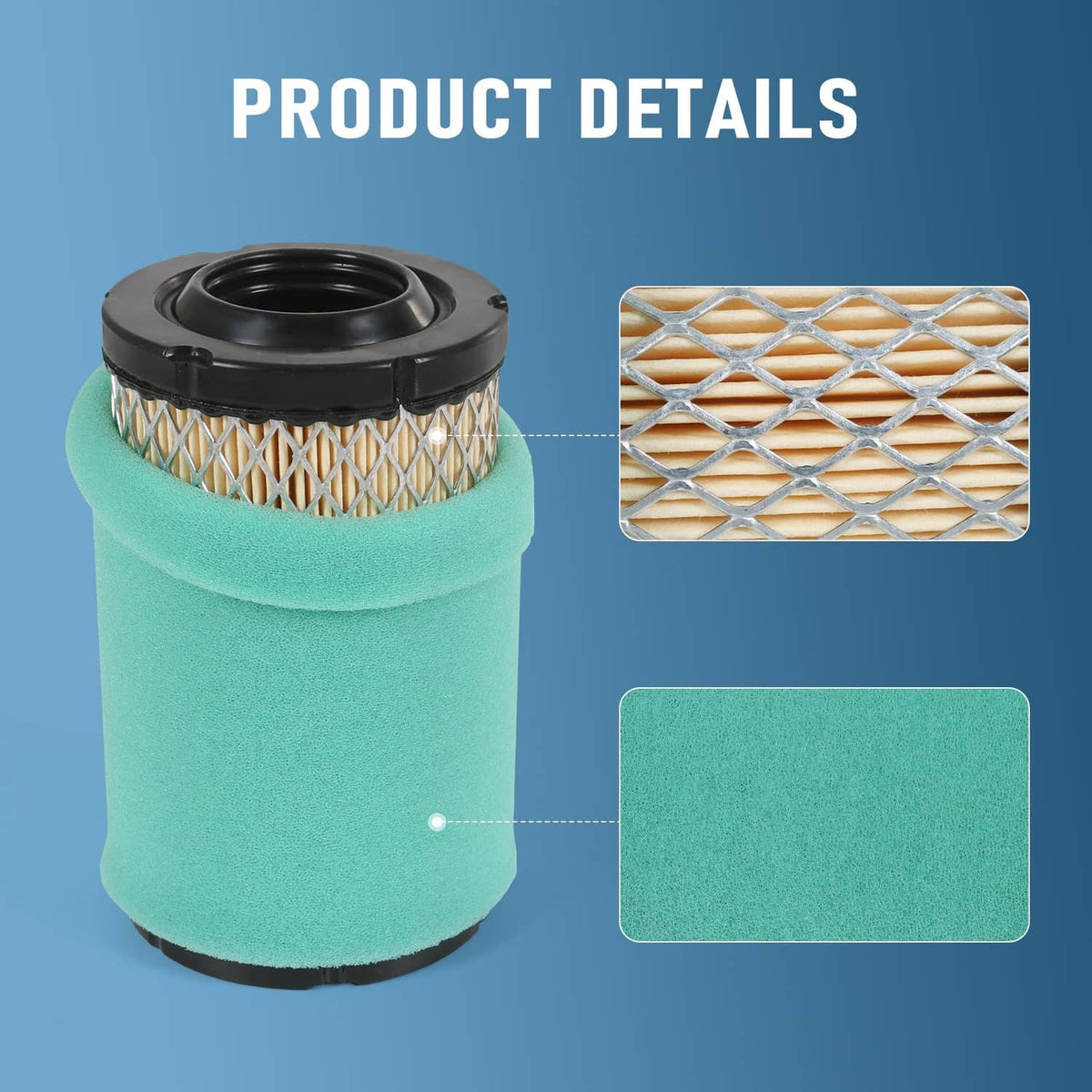 Solidspare For Cub Cadet XT1 LT42 Kohler 5400 Series 22 883 01-S1 Air Filter Oil Change Kit