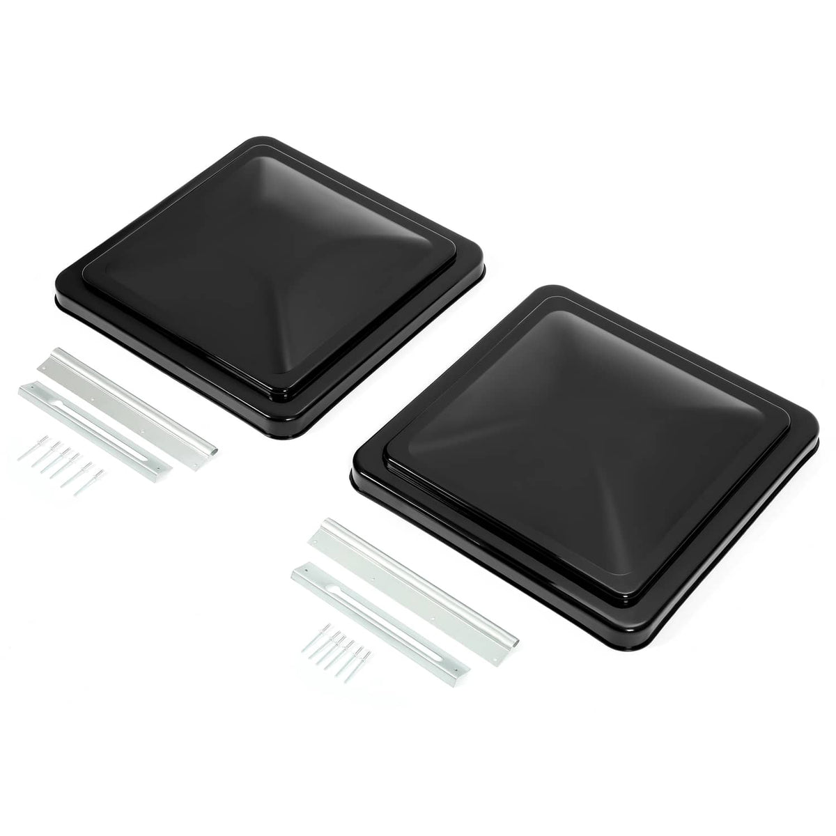 Solidspare (2) pcs 14"X14" RV Roof Black Vent Cover For Camper Trailer roof Vent Cover