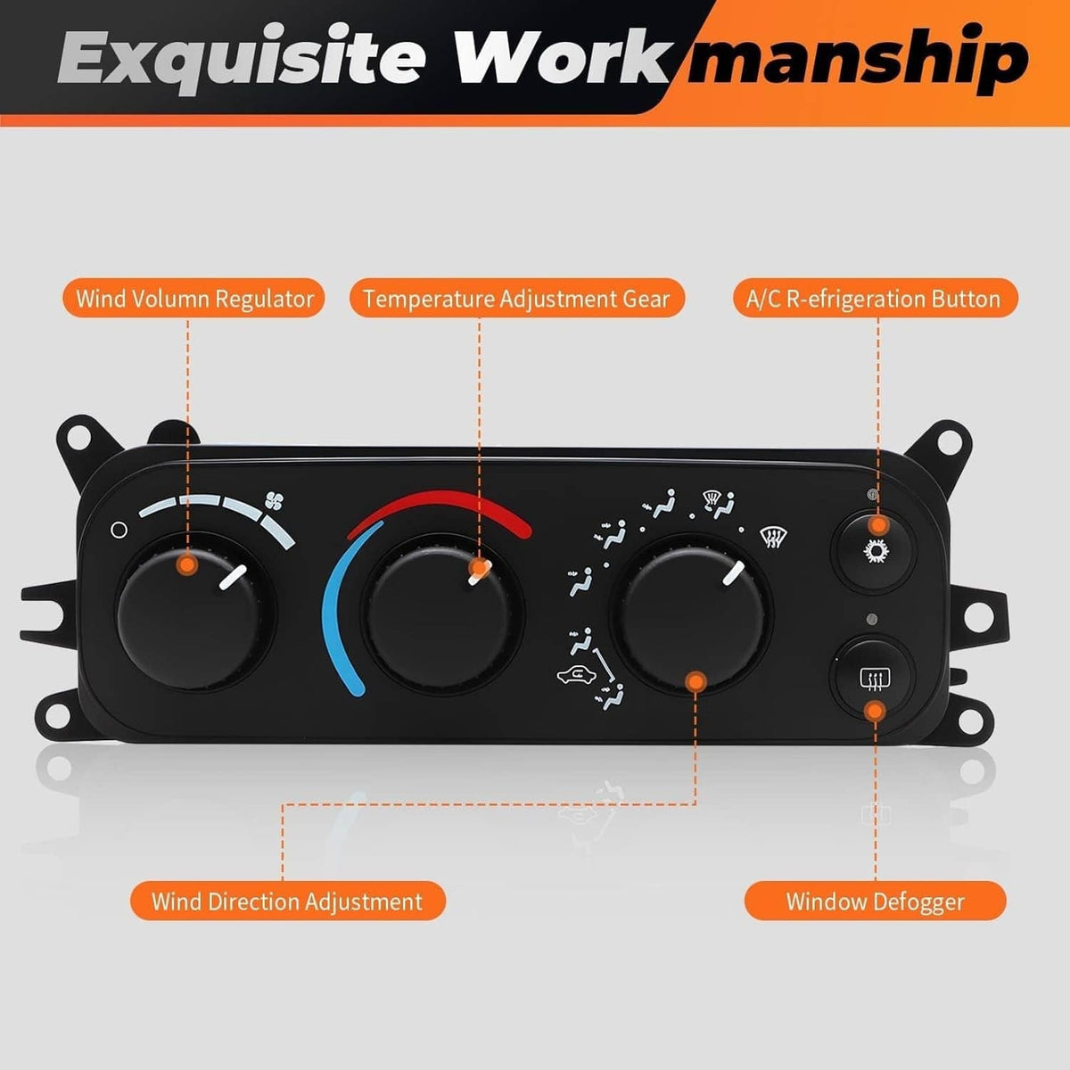 Solidspare A/C Heater Climate Control Module 599-212 For 2002-2005 Dodge Ram 1500 2500 3500