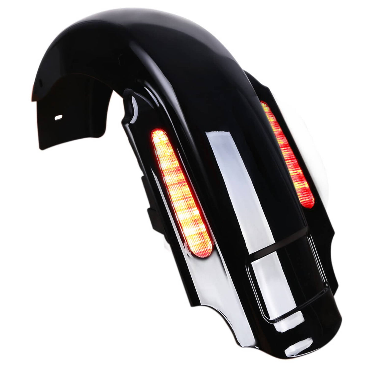 Solidspare 4" Rear Fender LED System For Harley Touring Road Glide 1993-2008 Vivid Black