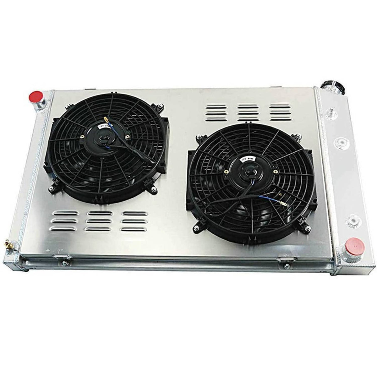 Solidspare 4 Row Core Radiator Fan Shroud For Chevy 1973-1987 C10 C20 C30 Pickup Truck GMC