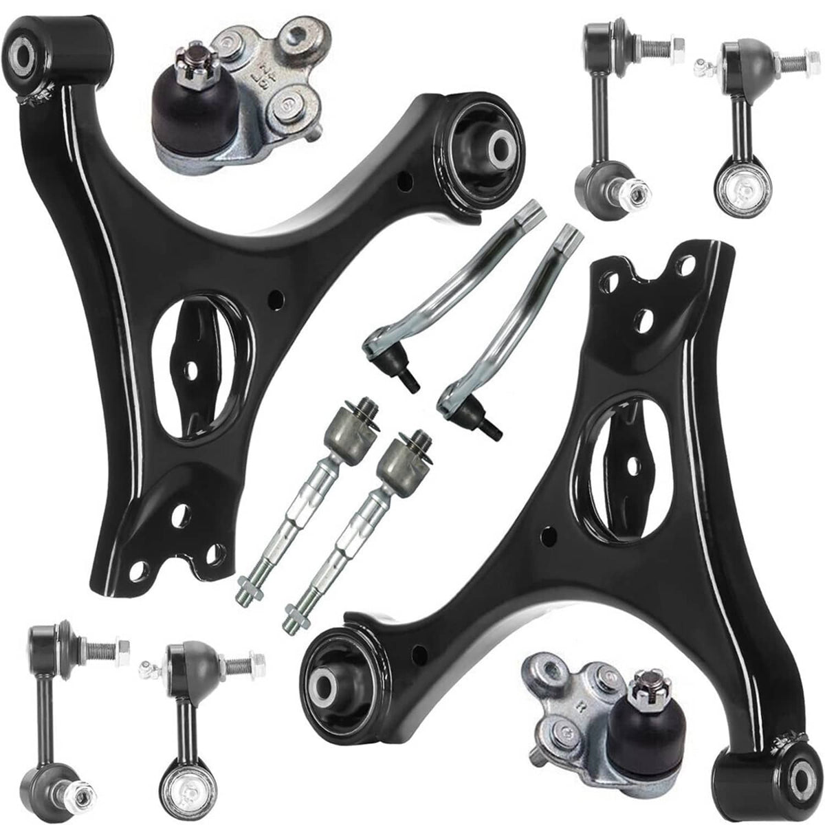 Solidspare 14Pcs Suspension Kit Front Lower Control Arms for Honda Civic 2006-2011 K620383