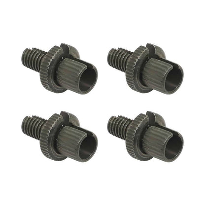 Solidspare 4pc 8mm Brake Clutch Cable Adjuster Nut Bolts 34-67090 For Honda CB350 (Silver)