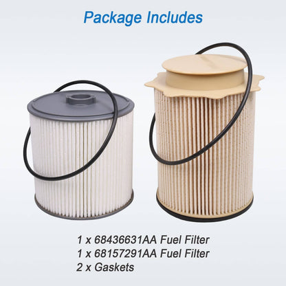 Solidspare For 2019-2022 Ram 2500 3500 4500 Mopar Diesel Fuel Filter 68436631AA 68157291AA
