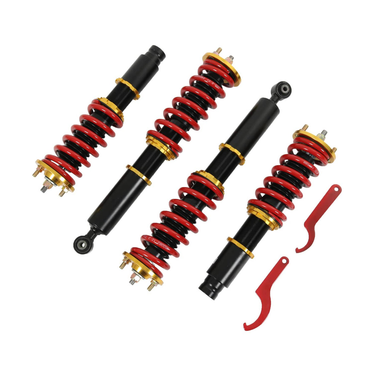 Solidspare 4PCS Coilovers Shocks Spring Kit For Honda 1996-2001 CR-V CRV Adjustable Height