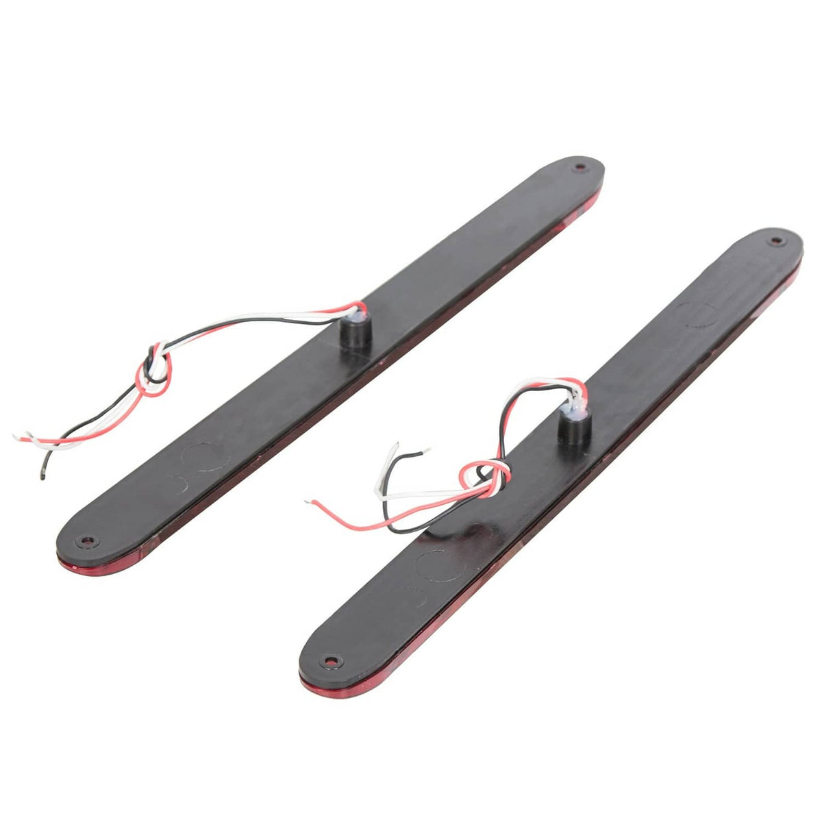 Solidspare 4X 16" 11 LED Red Truck Trailer Light Bar Stop Turn Tail Brake Light Strip Kit
