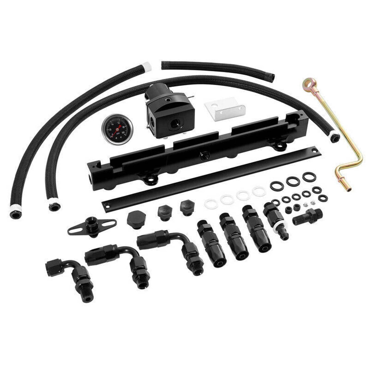 Solidspare K20 K24 Tucked Fuel Line System Kit for K-Series K-Swaps DC2 EG EK Civic Integra