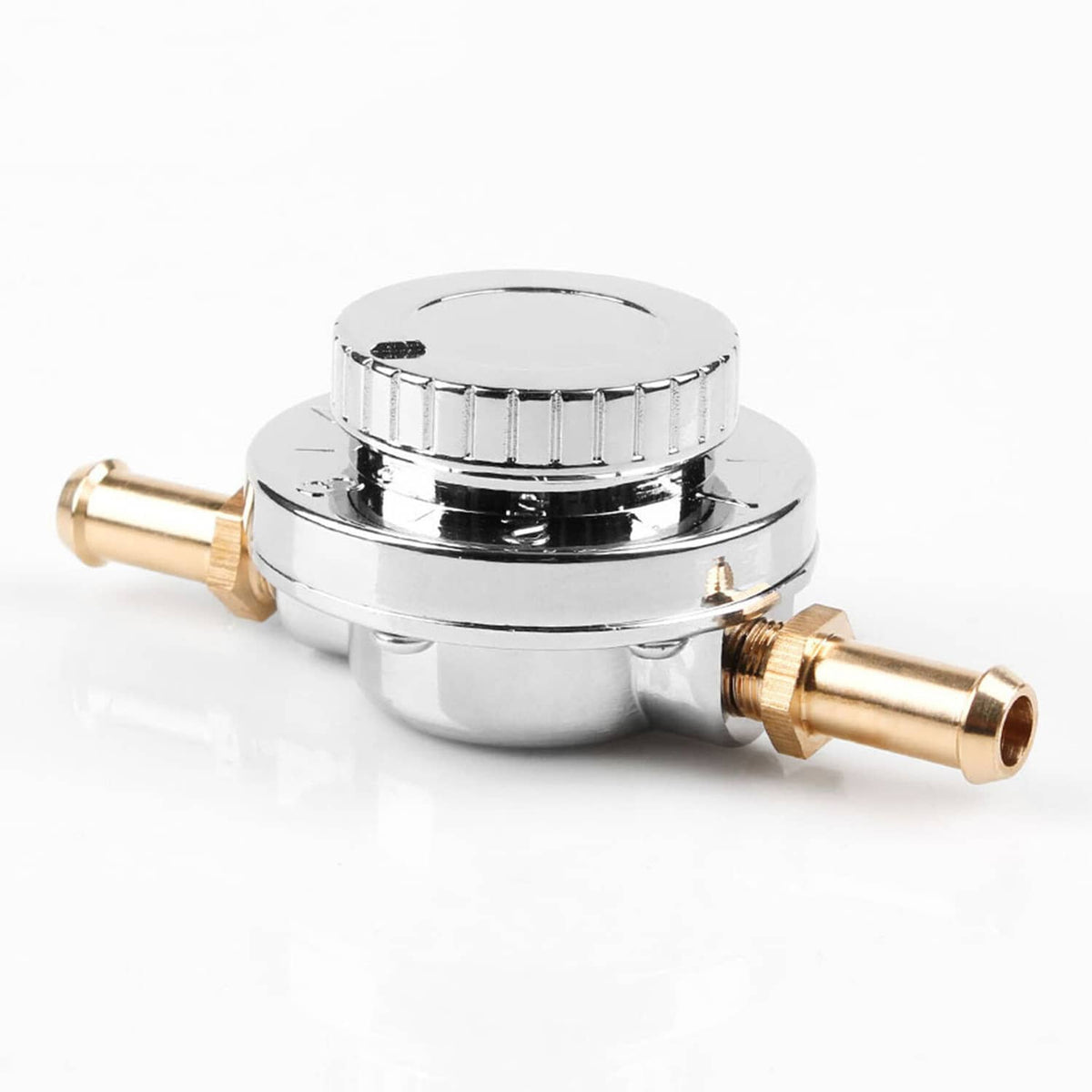 Solidspare 1-6 PSI Universal Adjustable Fuel Pressure Regulator Kit For Carburetor Engine