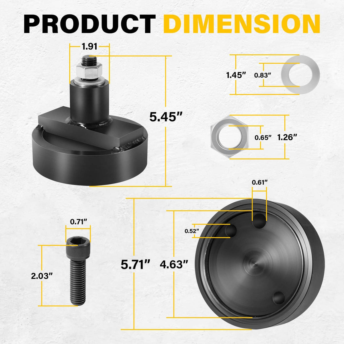 Solidspare JT30040B Rear Main Seal Installer fit for JD 202 219 239 329 359 414 Engines