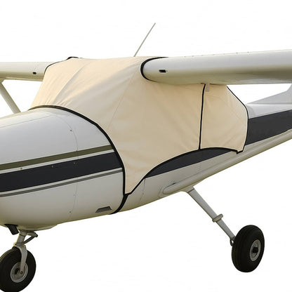 Solidspare Aircraft Cabin Cover White Windshield Cover For Cessna 150 Cessna 152 Canvas