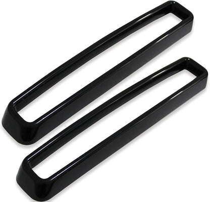 Solidspare Black Front Grill Mesh Grille Inserts Trim Cover for Dodge Challenger 2015-up