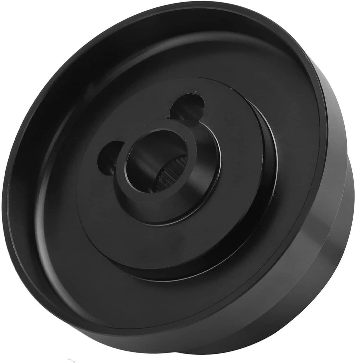 Solidspare 5 & 6 Hole Steering Wheel Short Hub Adapter For Ididit GM Chevy Aluminum Black