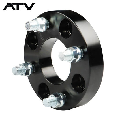 Solidspare 4pcs 1" 4x4 Black ATV Wheel Spacers For Golf Cart  GO GO Club Car 4x101.6mm