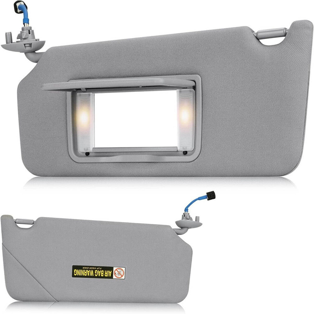 Solidspare 2x Sun Visor w/LED Light Mirror Set For 2008-2017 Honda Accord 83280-TA5-A51ZA