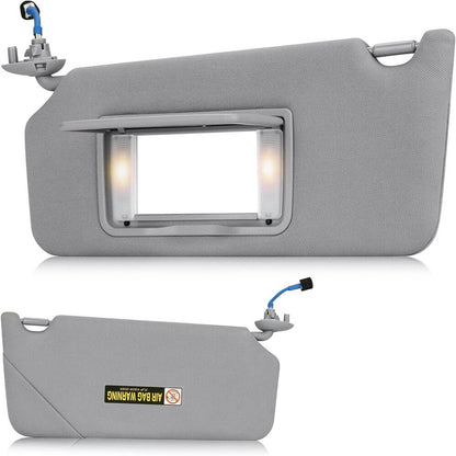 Solidspare 2x Sun Visor w/LED Light Mirror Set For 2008-2017 Honda Accord 83280-TA5-A51ZA