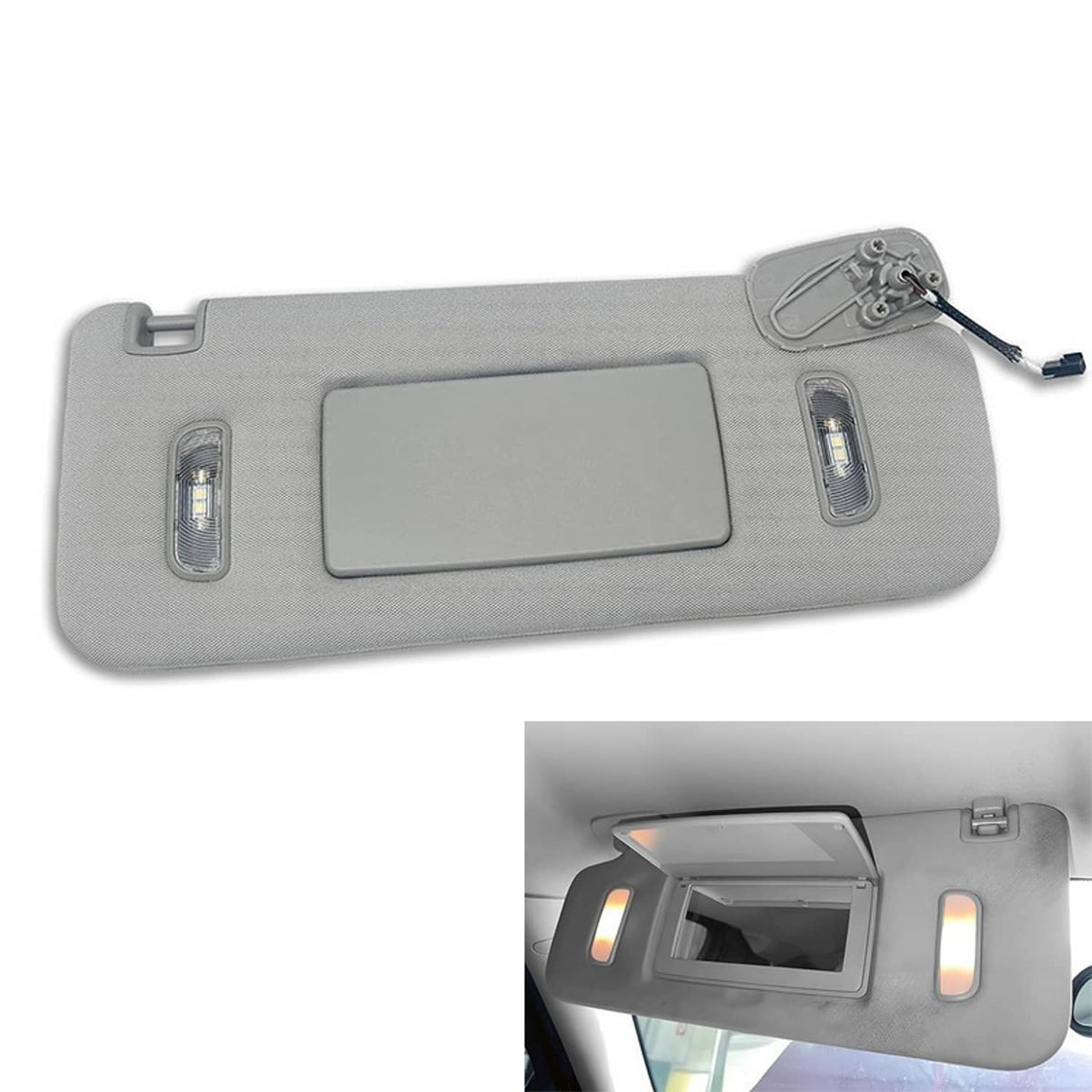 Solidspare Right Side Sunvisor 23459643 For 2015-2019 Chevrolet Silverado 1500 2500 3500