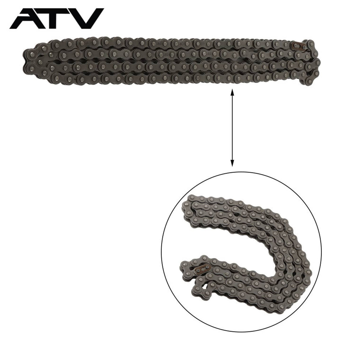 Solidspare 420 108 Links Drive Chain 50cc 90cc 110cc 125cc 150cc 160cc PIT PRO DIRT BIKE