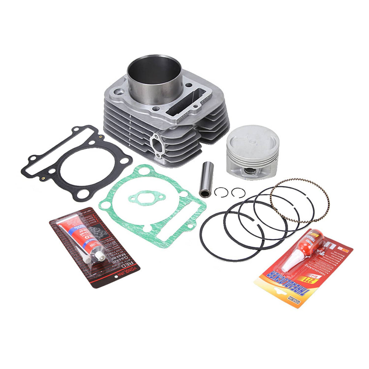 Solidspare Cylinder Piston Top End Gasket Kit for Yamaha Bruin 350 2x4 (YFM350A) 2004-2006