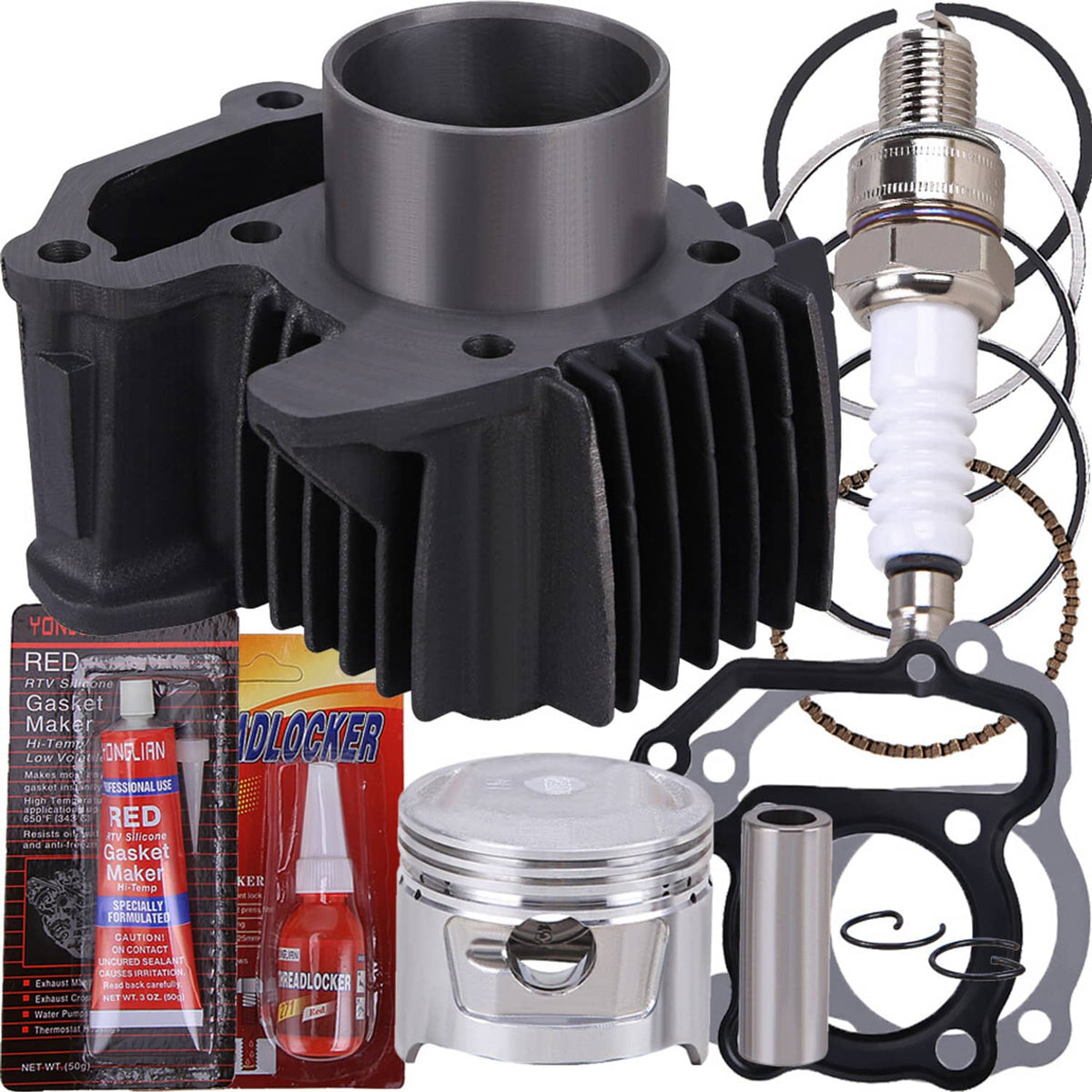 Solidspare Top End Kit For Yamaha Grizzly 80 2005 2006 2007 2008 Cylinder Piston Gasket