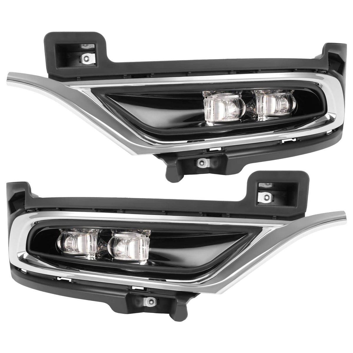 Solid Spare Pair LED Chrome Fog Lights Driver Passenger Side For Chrysler 300 2015-2024 2021