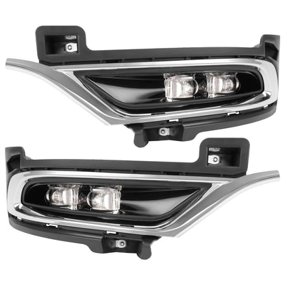 Solid Spare Pair LED Chrome Fog Lights Driver Passenger Side For Chrysler 300 2015-2024 2021