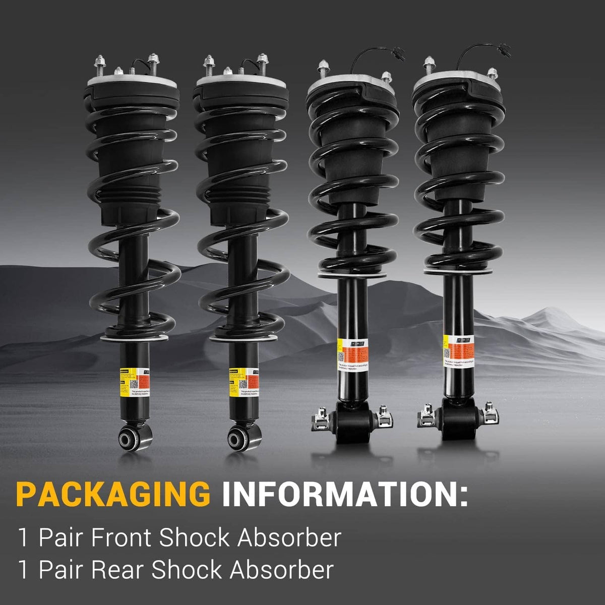 Solidspare 4x Front Rear Shock Struts Magnetic Fit 2021-2024 Escalade Chevy Tahoe GMC Yukon