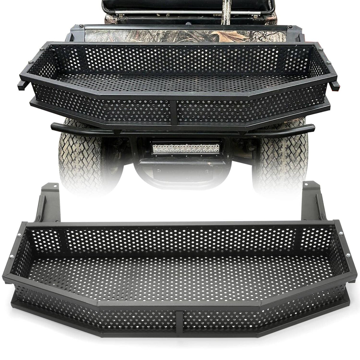 Solidspare Cargo Basket Front Outer Utility Storage Basket For Club Car DS Golf Cart