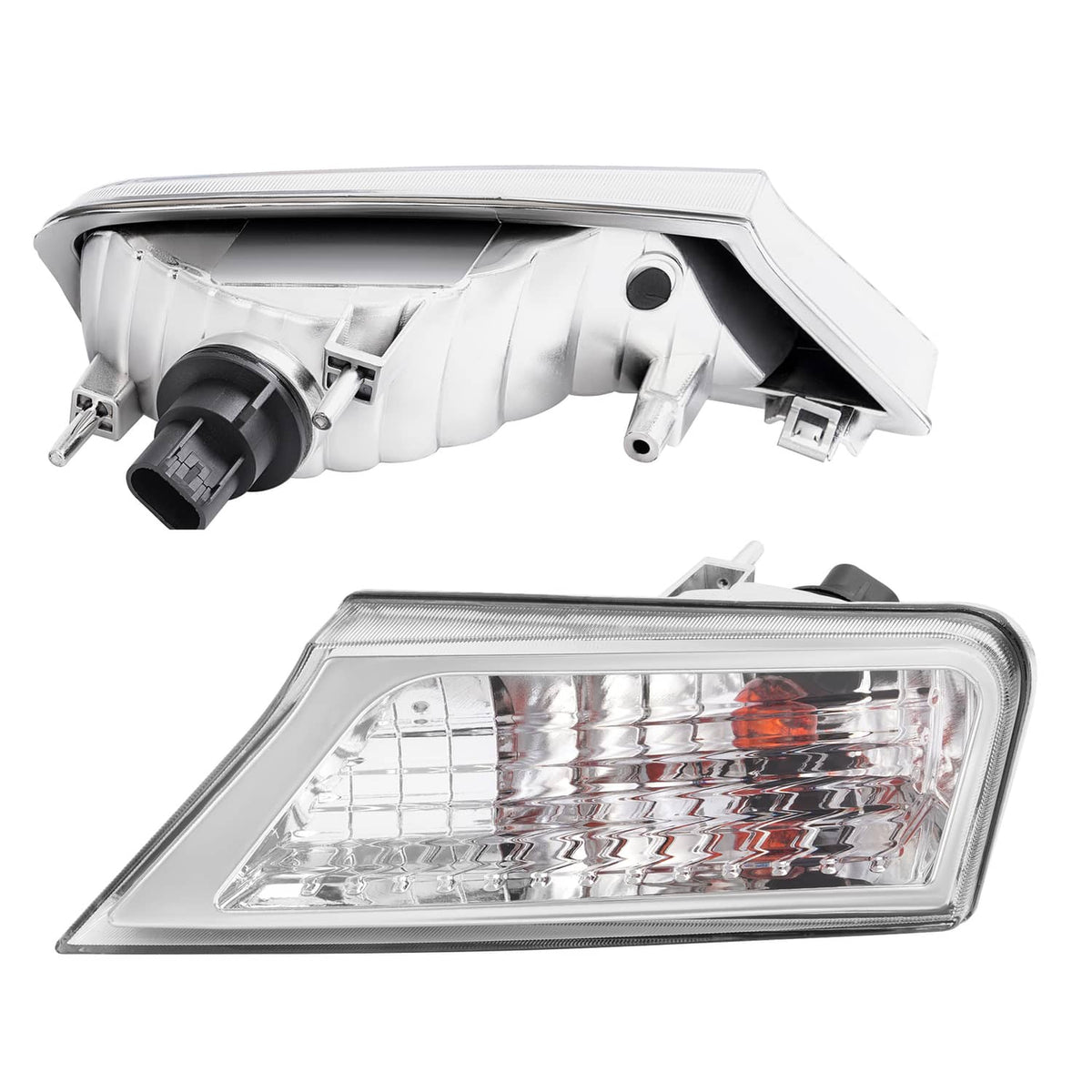 Solid Spare Left&Right Clear Marker Signal Corner Parking Lights For Jeep Liberty 2008-2012