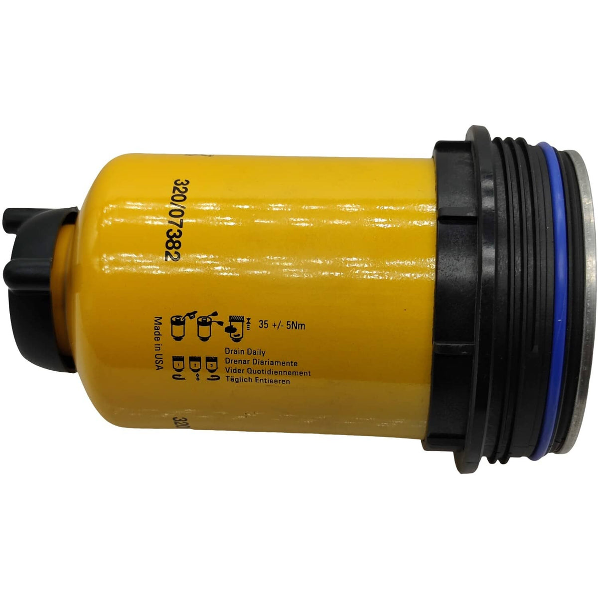 Solid Spare Fuel Filter 320/07382 for JCB 260 225 330 260T T4 JS131 JS180LC JS160LC JS180LR
