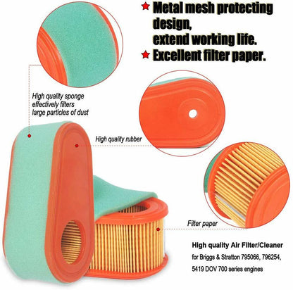 AIR FILTER W/ PRE FILTER B&S 4240 5419 5419K 795066 796254 111P02  111P05 112P02
