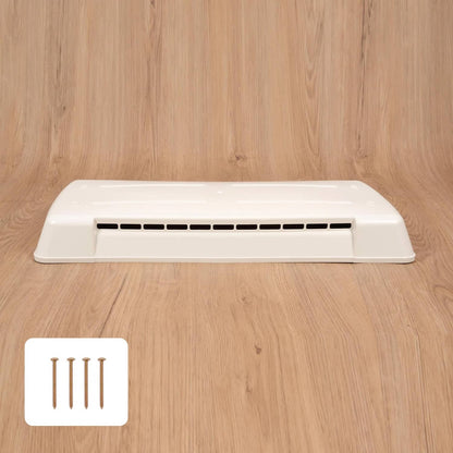 Solidspare White Vent Cover #65528 w/ mounting hardware For Dometic Refrigerator Vents