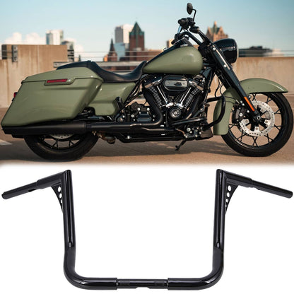 Solidspare 14" Rise Ape Hanger Handlebar Black for Harley Road King Electra / Street Glide