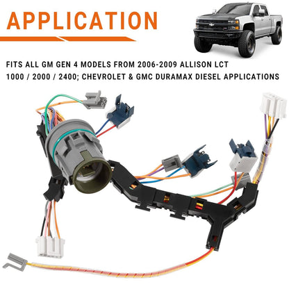 Solid Spare 6 Speed Transmission Wire Harness for 2006-2009 1000/2000 Allison GM/Duramax