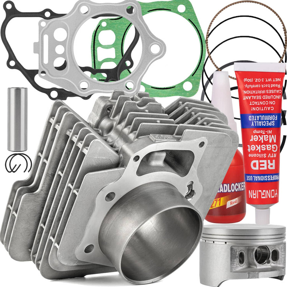 Solidspare For Honda Foreman 500 TRX500 2005-2011 Top End Kit Cylinder Piston Rings 92mm
