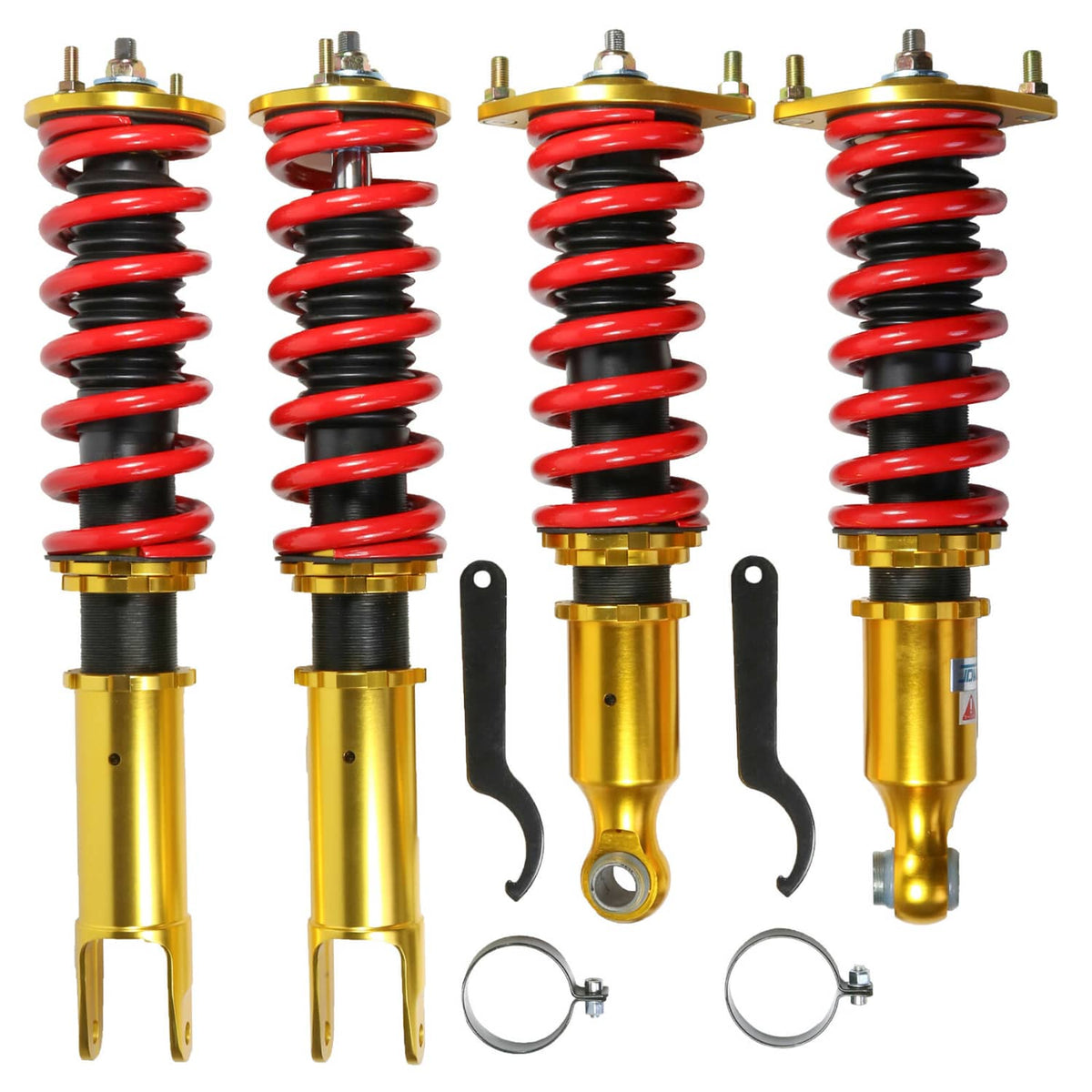 Solidspare 4X Coilover Struts Shocks Adj Height Fit Nissan 300ZX Z32 90-96 Turbo Coupe 2D