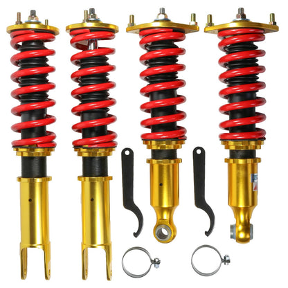 Solidspare 4X Coilover Struts Shocks Adj Height Fit Nissan 300ZX Z32 90-96 Turbo Coupe 2D