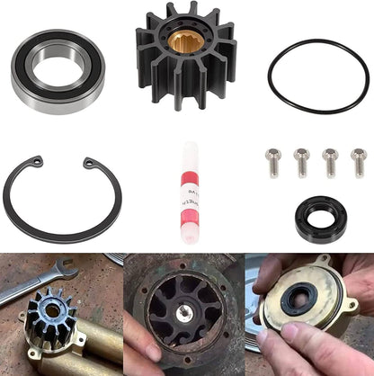 Solid Spare For Volvo Penta Raw Sea Water Pump Repair Rebuild Kit 5.0Gi 5.0GL 5.0GXi 5.0OSi