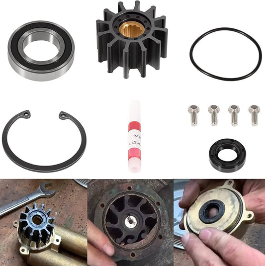 Solid Spare For Volvo Penta Raw Sea Water Pump Repair Rebuild Kit 5.0Gi 5.0GL 5.0GXi 5.0OSi