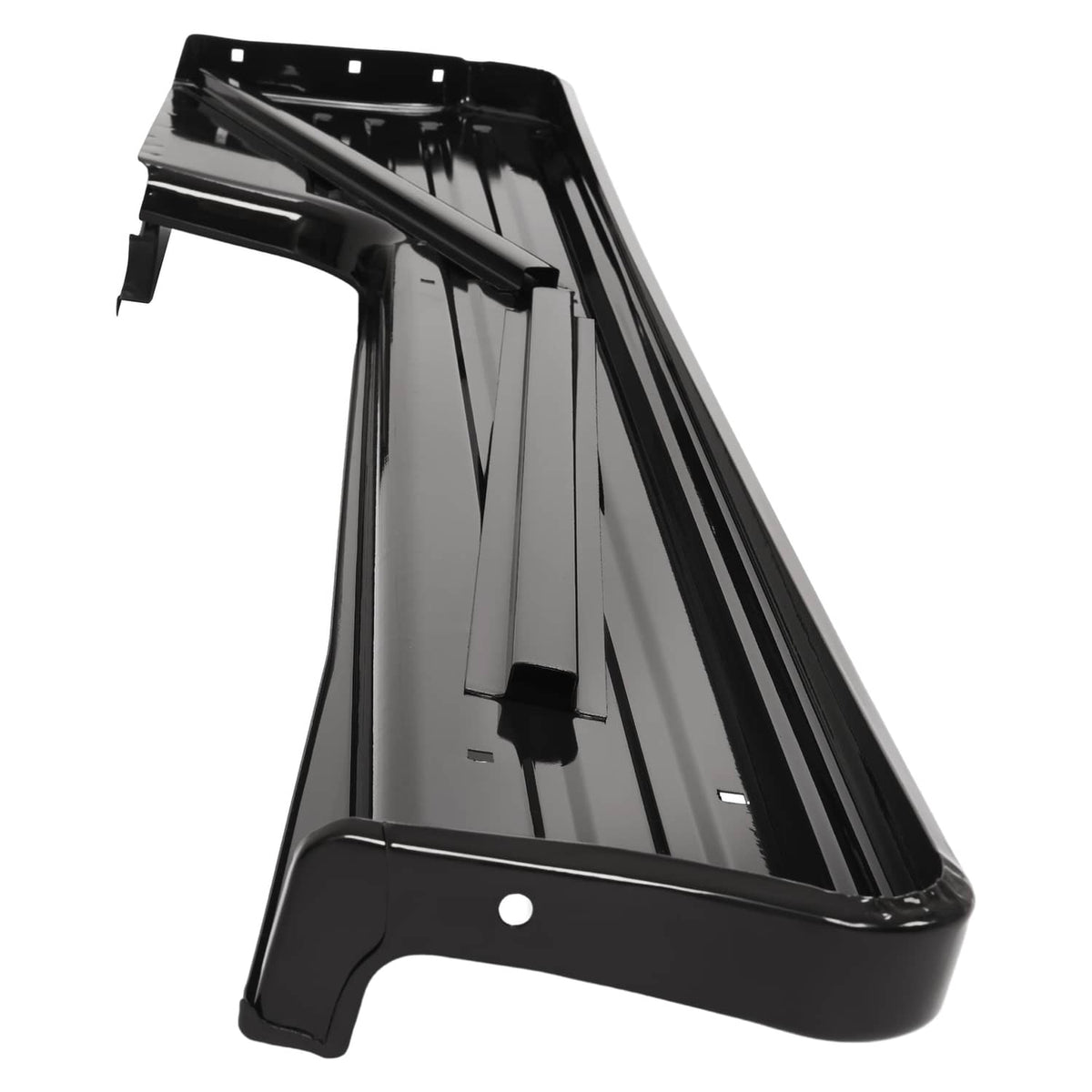 Solid Spare Black Steel Running Boards For 1953-1956 Ford F-100 F100 Pickup Truck Short Bed
