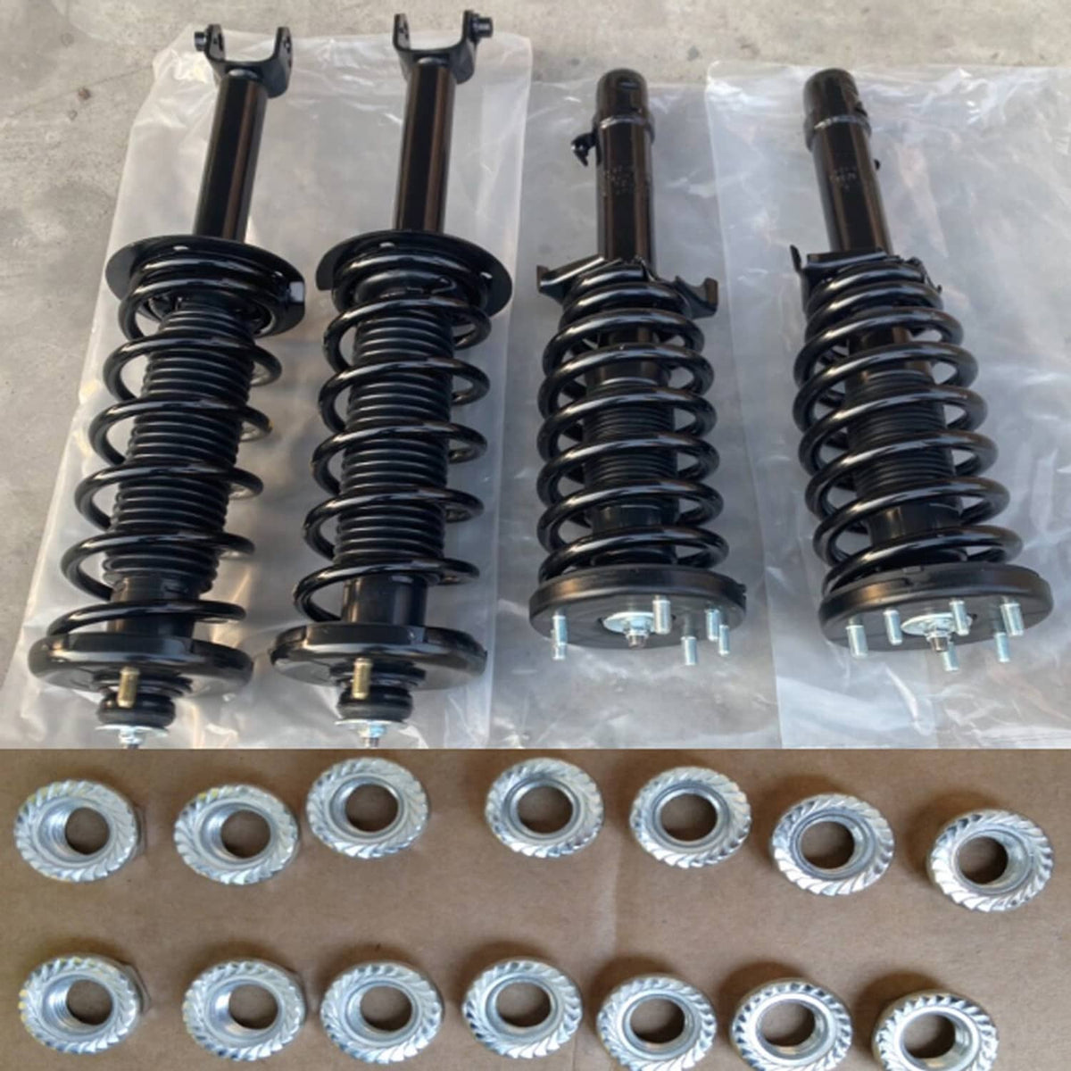 Solidspare Set 4 Front & Rear Complete Shocks Struts For 2008-2012 Honda Accord 2.4L 3.5L