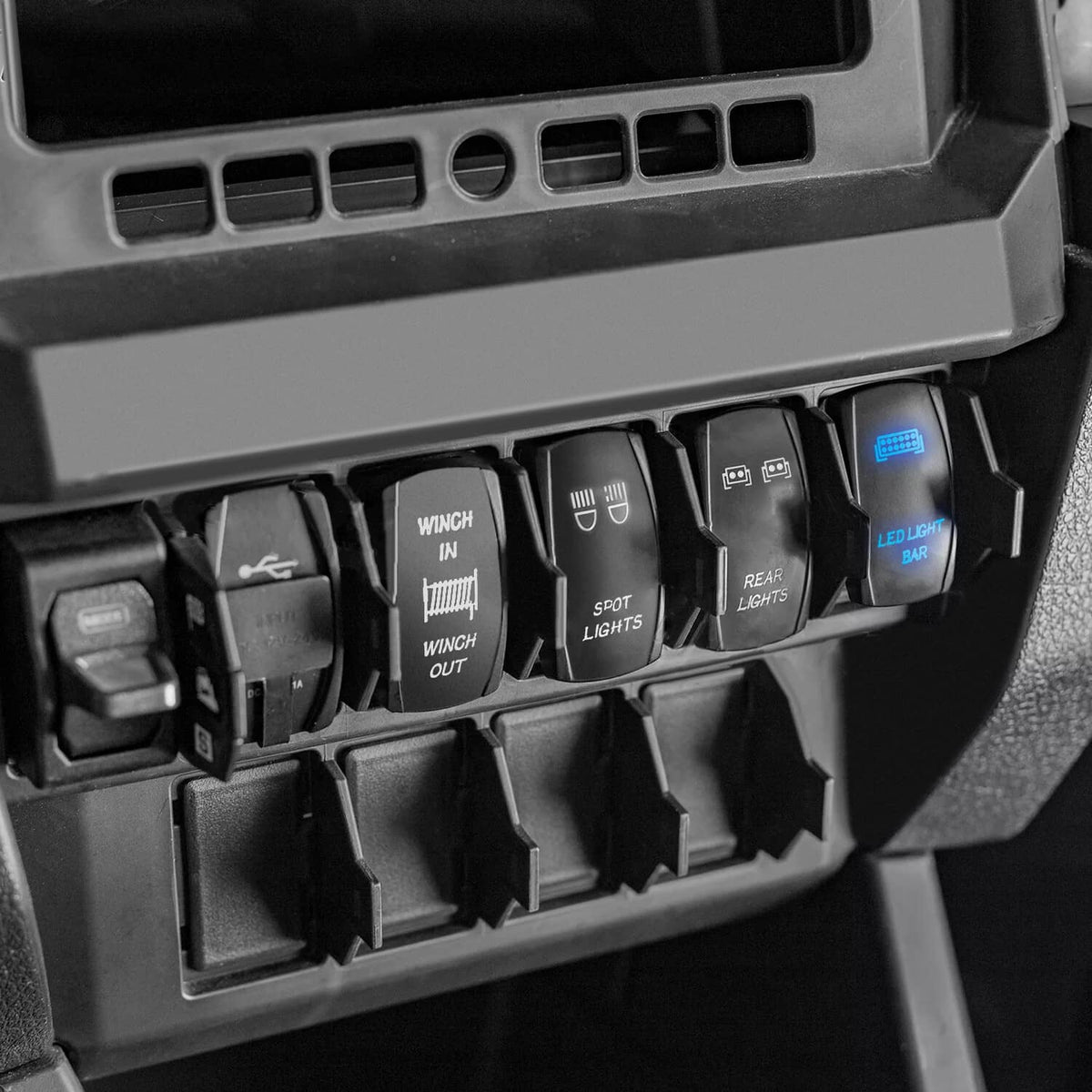 Solidspare NEW Light Bar Wiring Harness Rocker Switch For 2019-2024 Polaris Ranger XP 1000