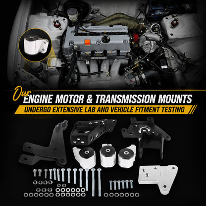 Solidspare Engine Mount Bracket for Honda Civic 92-95 EG K-Swap K20 K24 K-Series DC2 EG6 DC