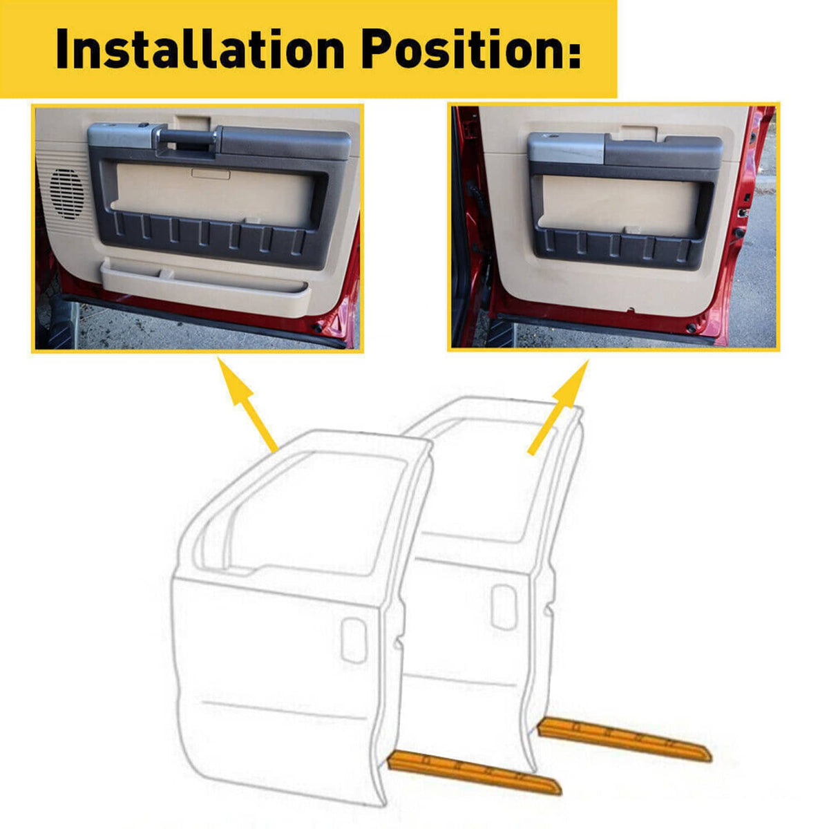 Solidspare Front & Rear Lower Door Weather Strip Seal For 1999-2016 Ford F250 F350 Crew Cab