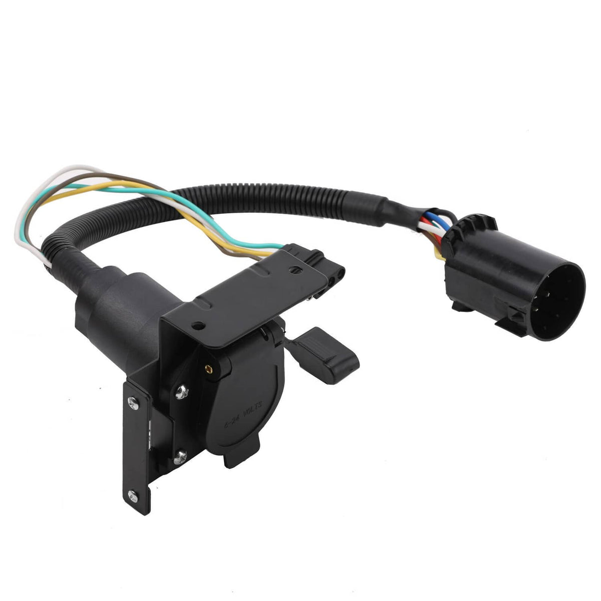 Solidspare For Chevy Silverado 1500 2500 7 Way Trailer Wiring Harness 4 Way Flat Plug Kit