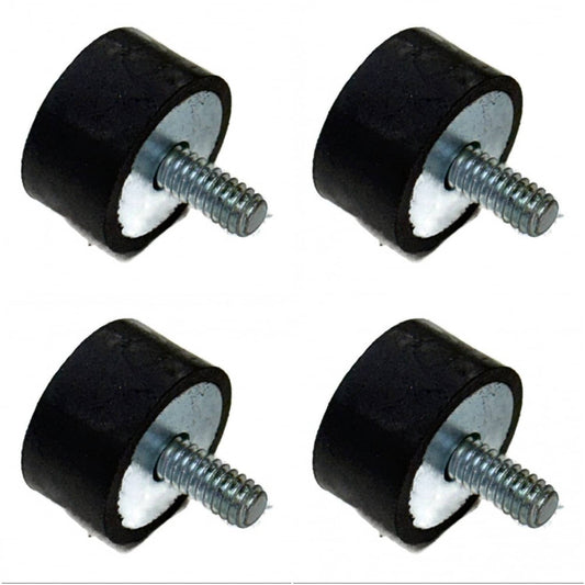Solid Spare (4) Rubber Floorboard Footwell Mounts 1/4-20 Course Bolt for Polaris 5411548 ATV