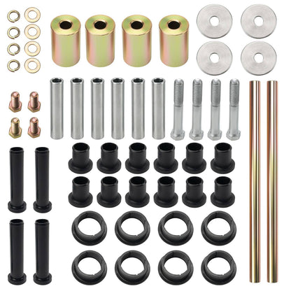 Solidspare Rear Left & Right A-Arm Bushing Shafts Blots Kit for 03-10 Polaris Sportsman 500