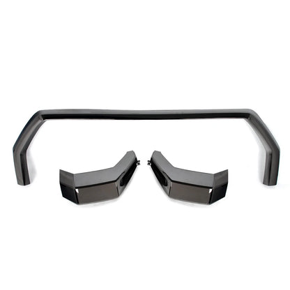 Front Bumper Grille Trim Molding Cover For Toyota Tundra 2022-2024 Glossy Black