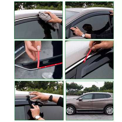 For 2013 2014-2017 Honda Accord Seden Window Visor Sun Rain Guard Vent 4 Pcs